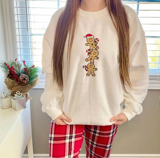 Gingerbread Man Stack Crewneck